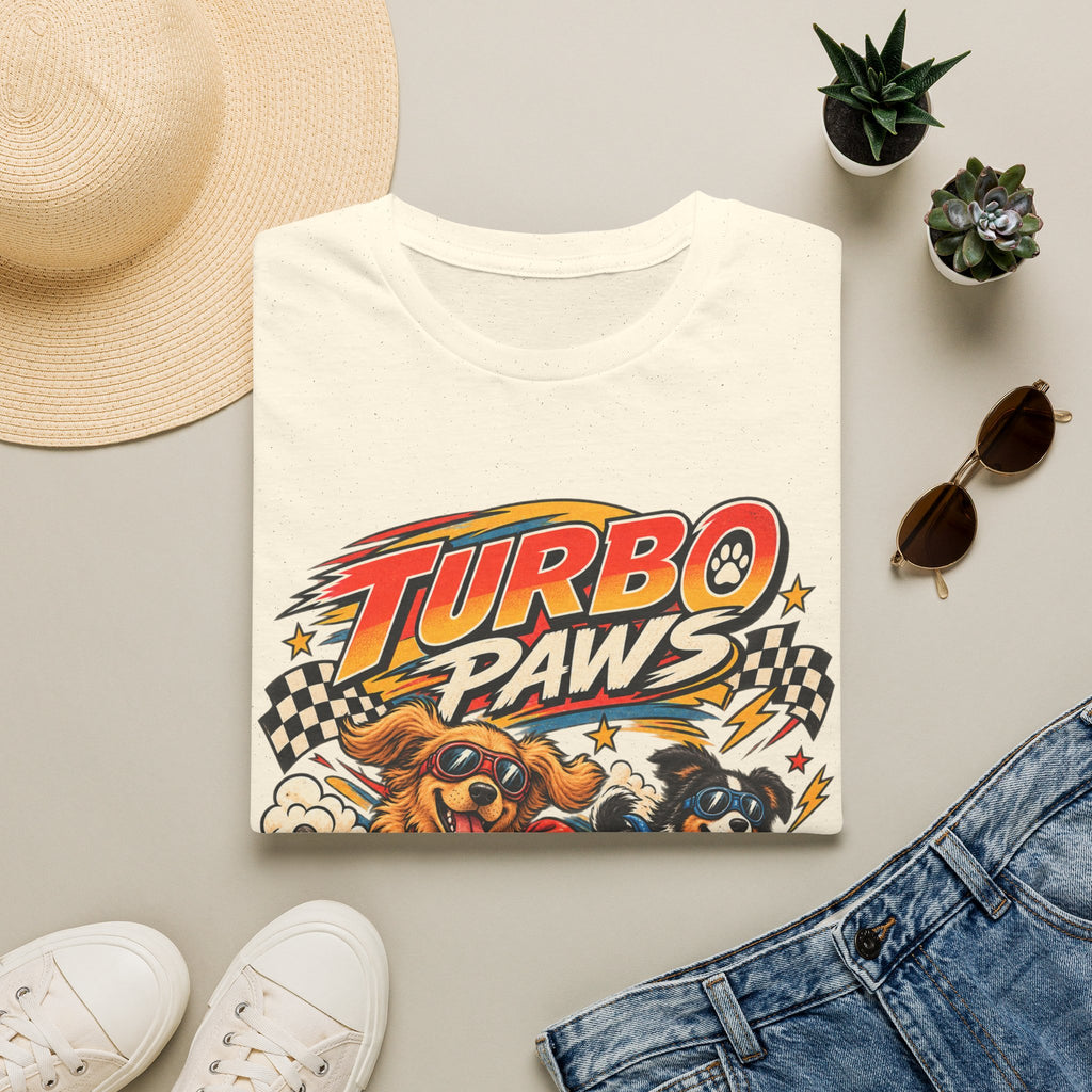 Turbo Paws T-Shirt — Retro Racing Dog Graphic Tee