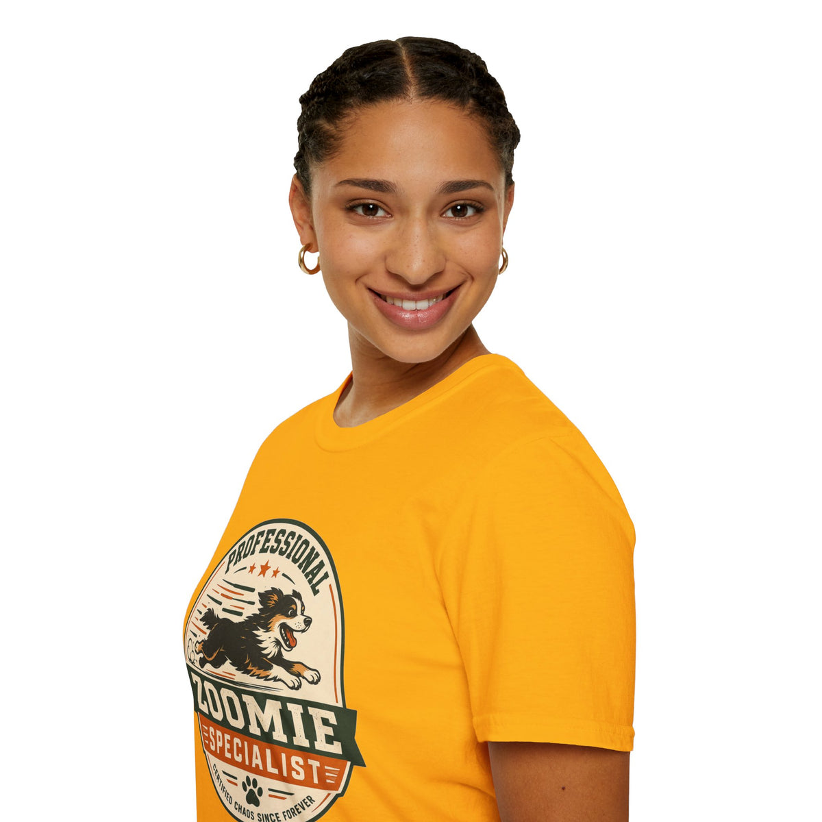 Professional Zoomie Specialist T-Shirt — Funny Dog Running Tee for Dog Lovers
