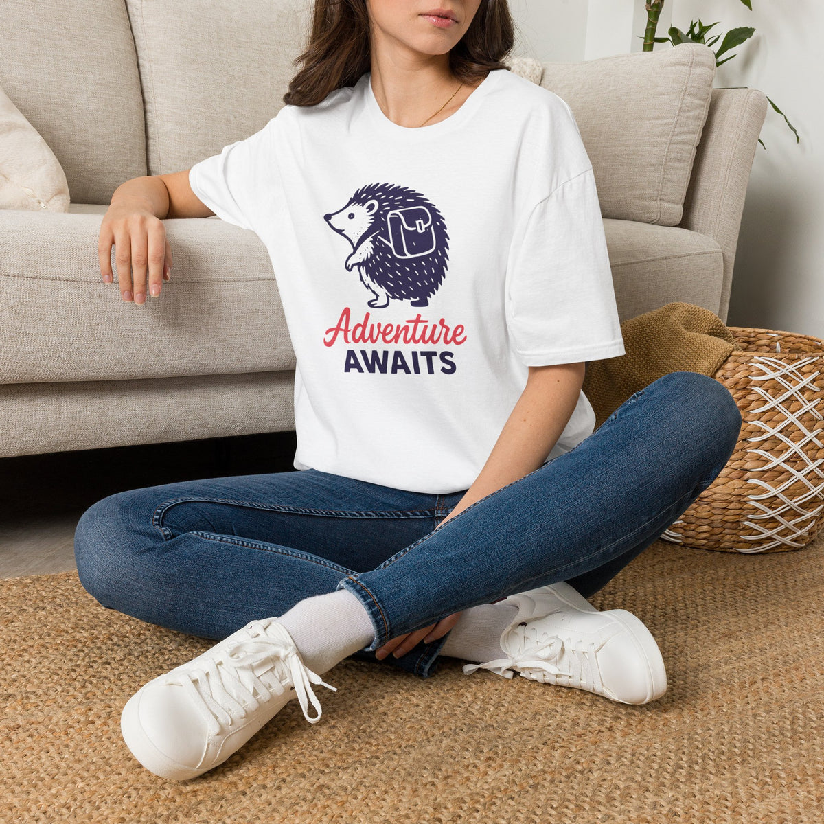 Adventure Awaits Hedgehog T-Shirt