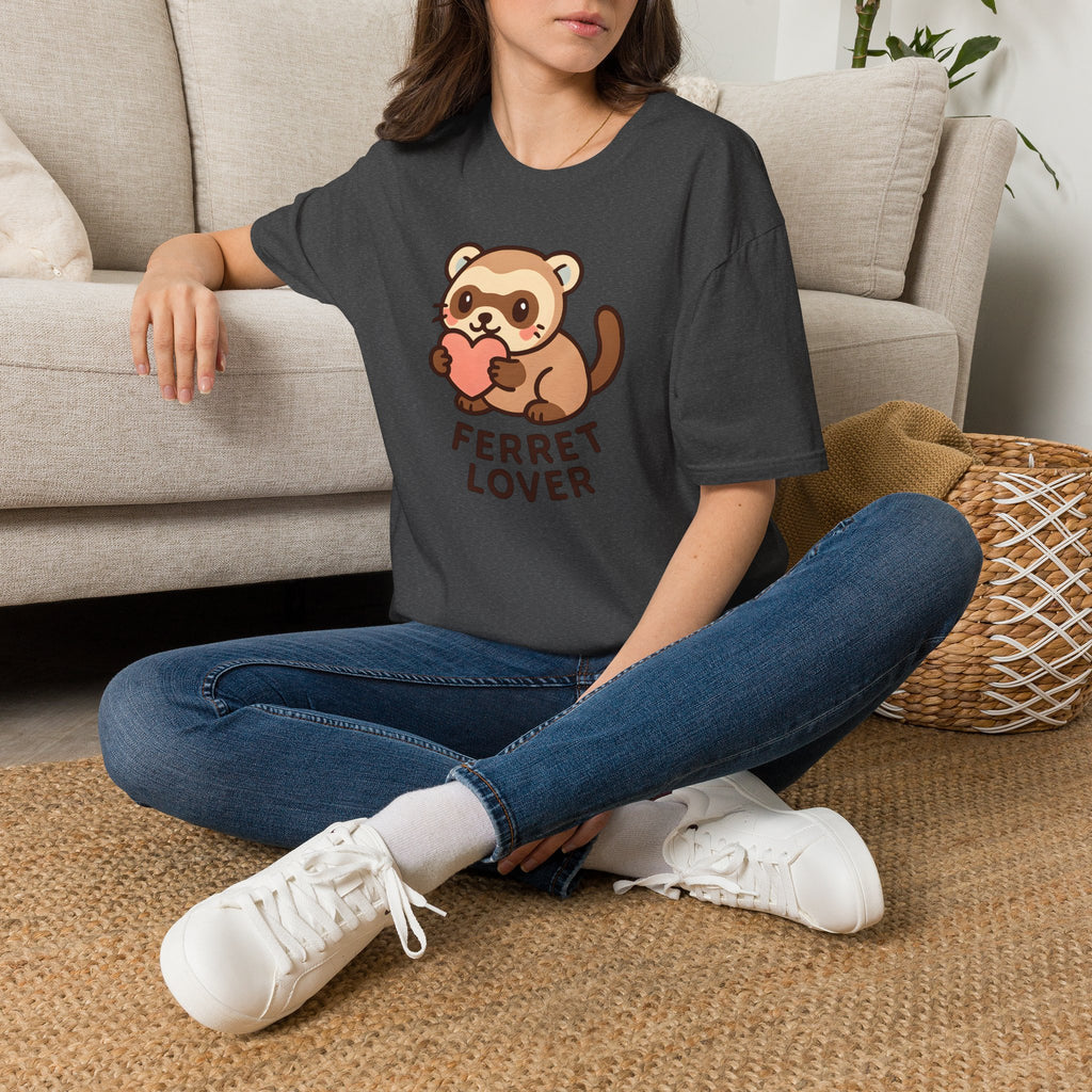 Ferret Holding Heart T-Shirt