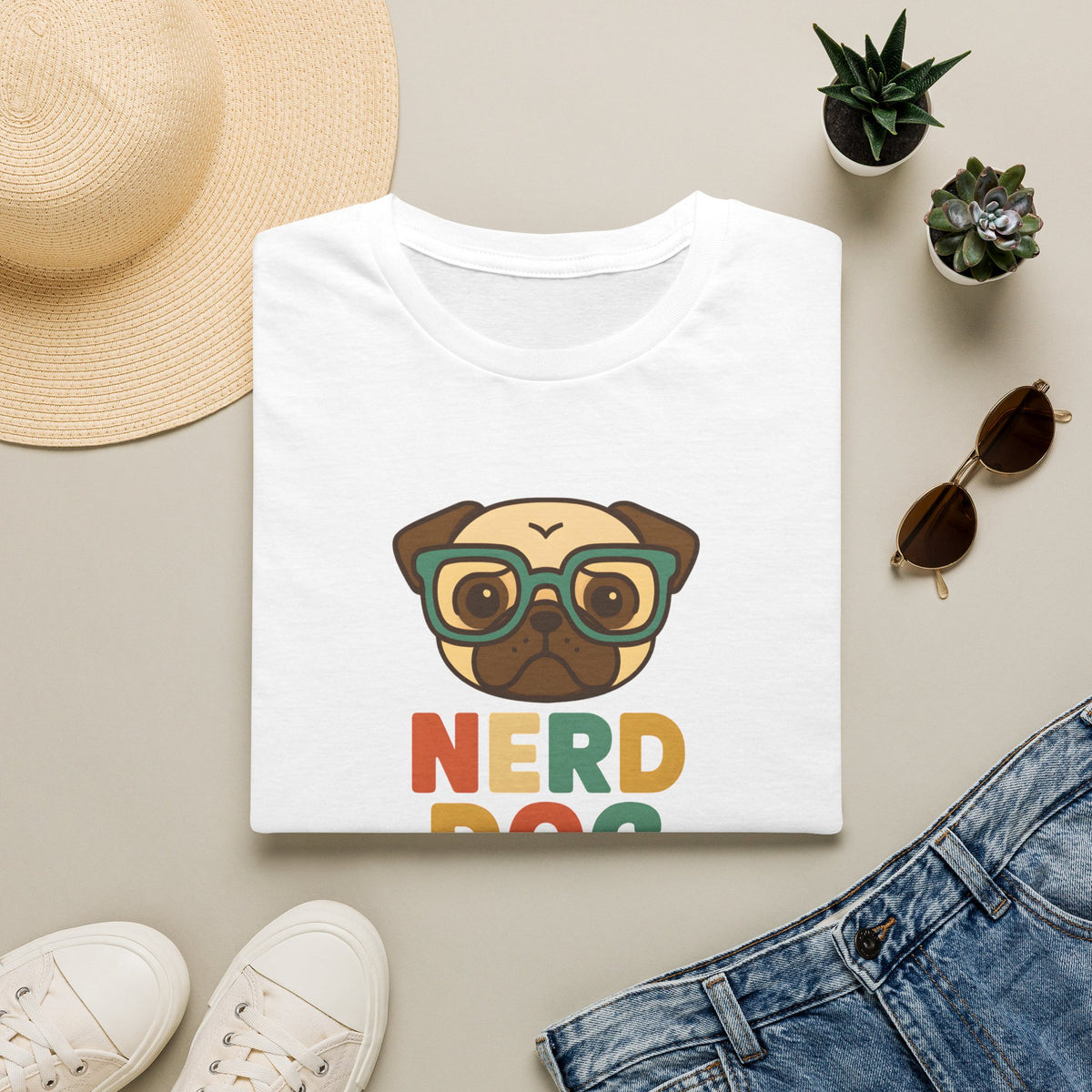 Nerdy Dog Logo T-Shirt