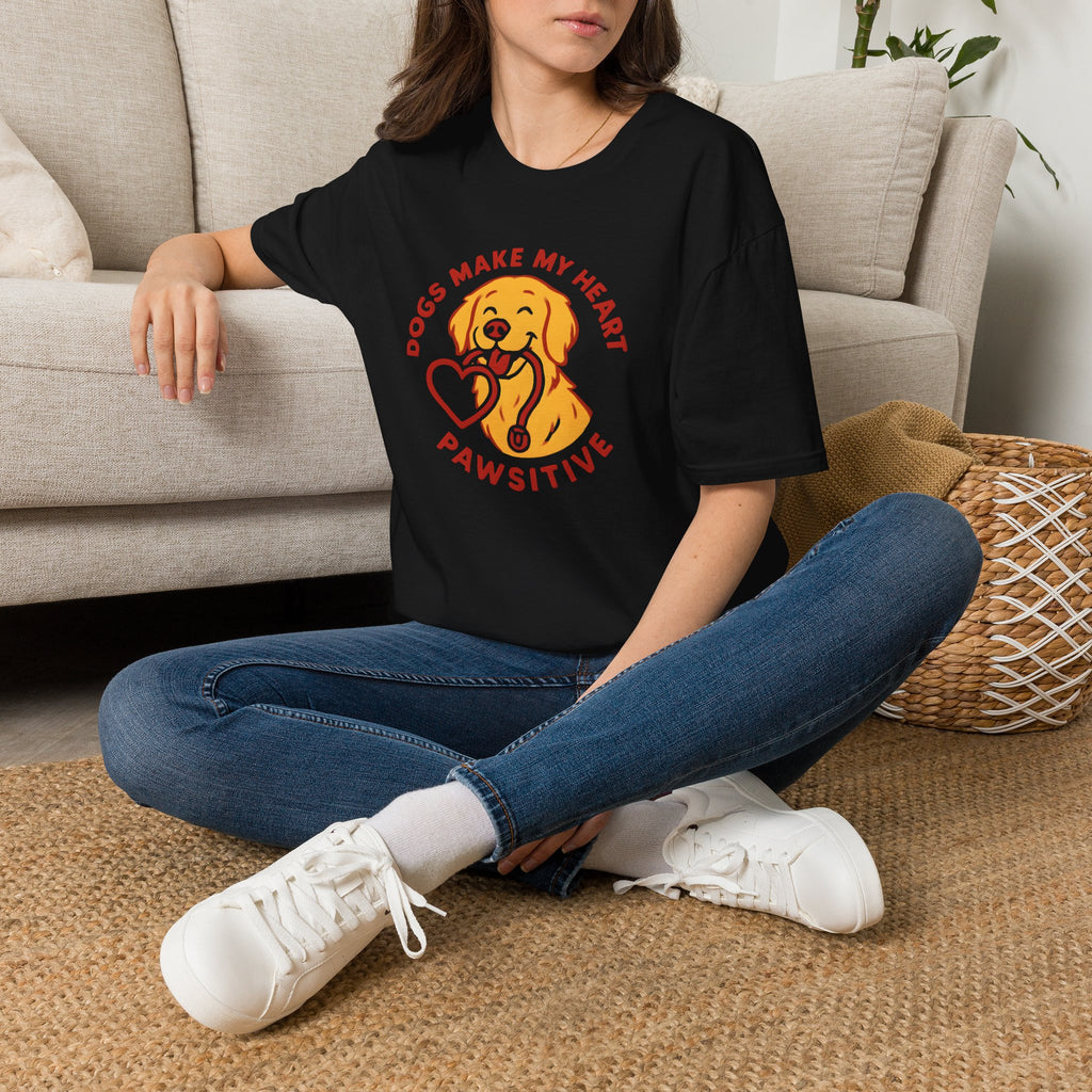 Dogs Make Heart Pawsitive T-Shirt