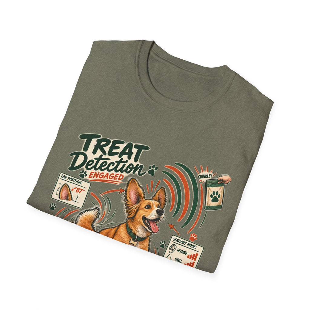 Dog Treat Detection T-Shirt — Funny Corgi ‘Treat Detection: Engaged’ Tee