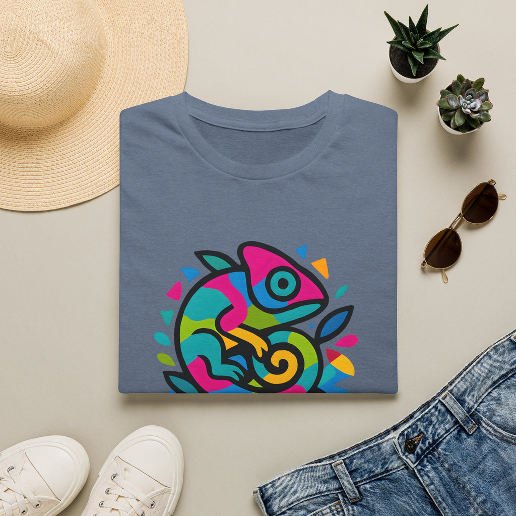 Colorful Chameleon Logo T-Shirt