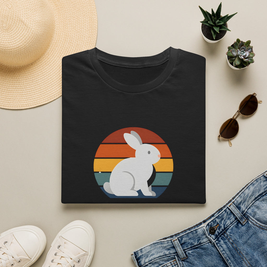 Rainbow striped rabbit T-Shirt