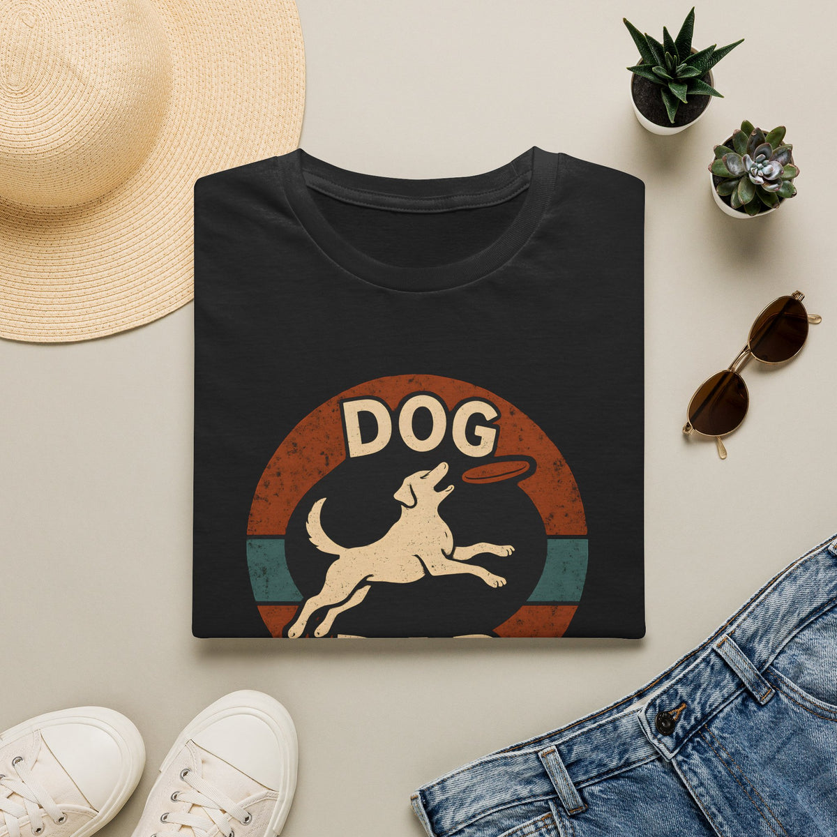 Dog Dad Badge T-Shirt