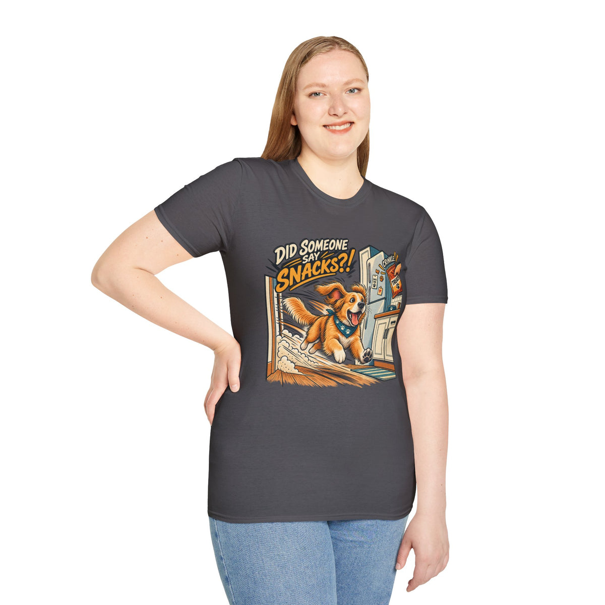 Did Someone Say Snacks? Dog Graphic T-Shirt