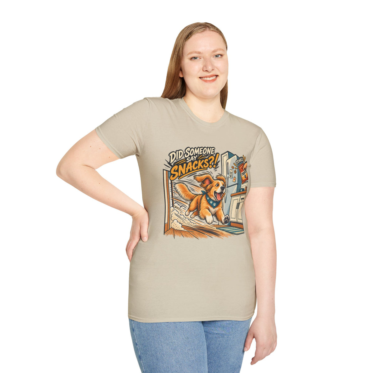 Did Someone Say Snacks? Dog Graphic T-Shirt