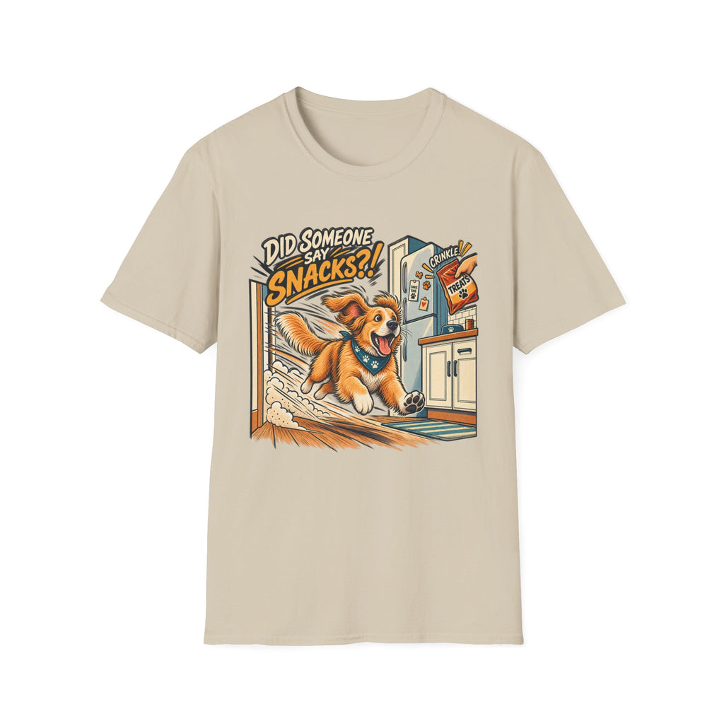 Did Someone Say Snacks? Dog Graphic T-Shirt