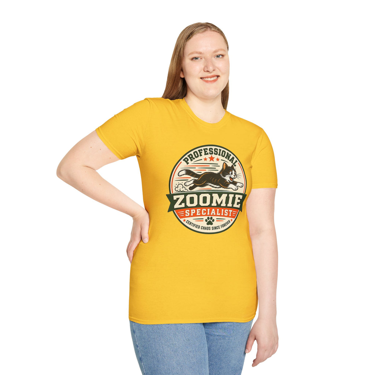 Professional Zoomie Specialist T-Shirt — Funny Cat Zoomies Tee
