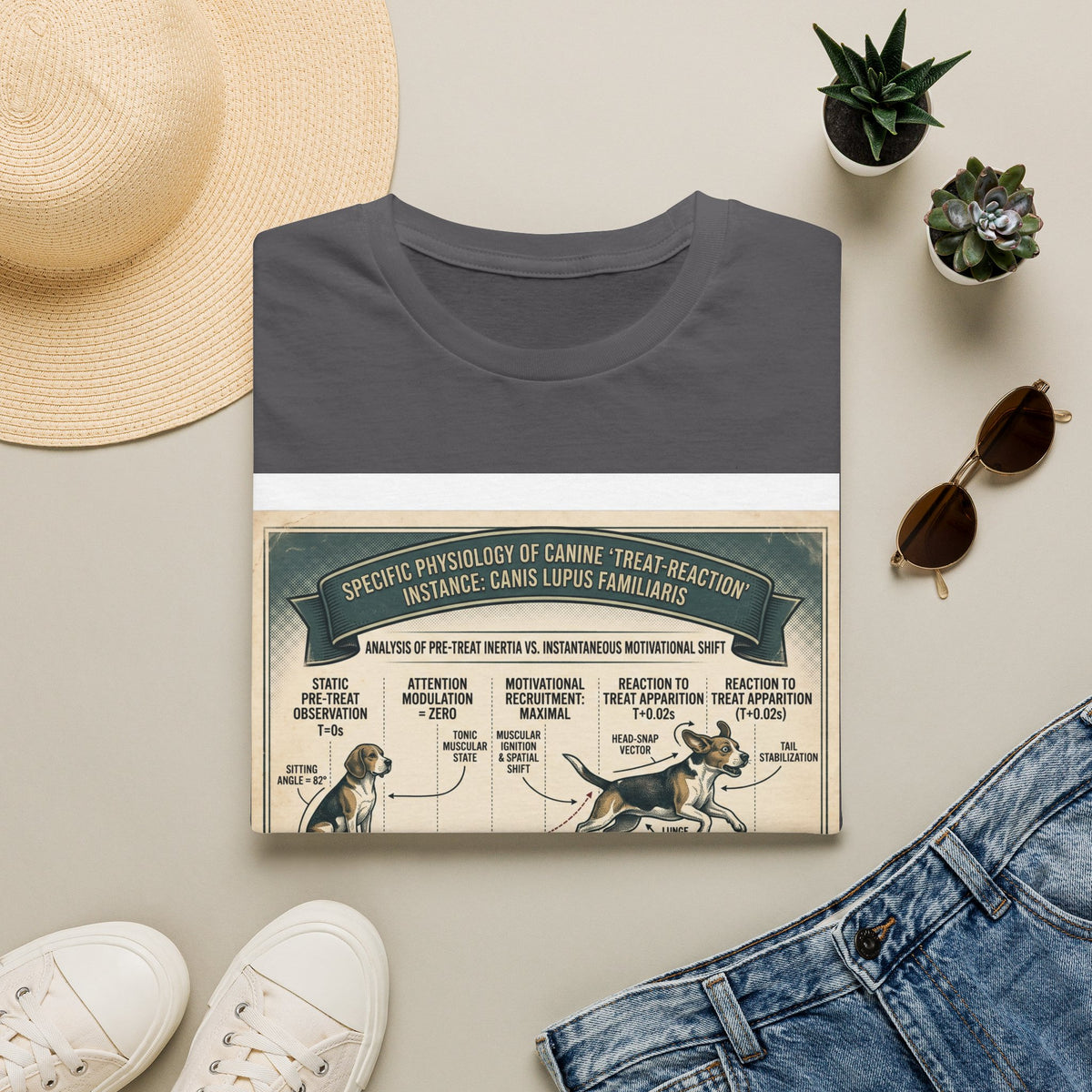 Canine Treat-Reaction Diagram T-Shirt