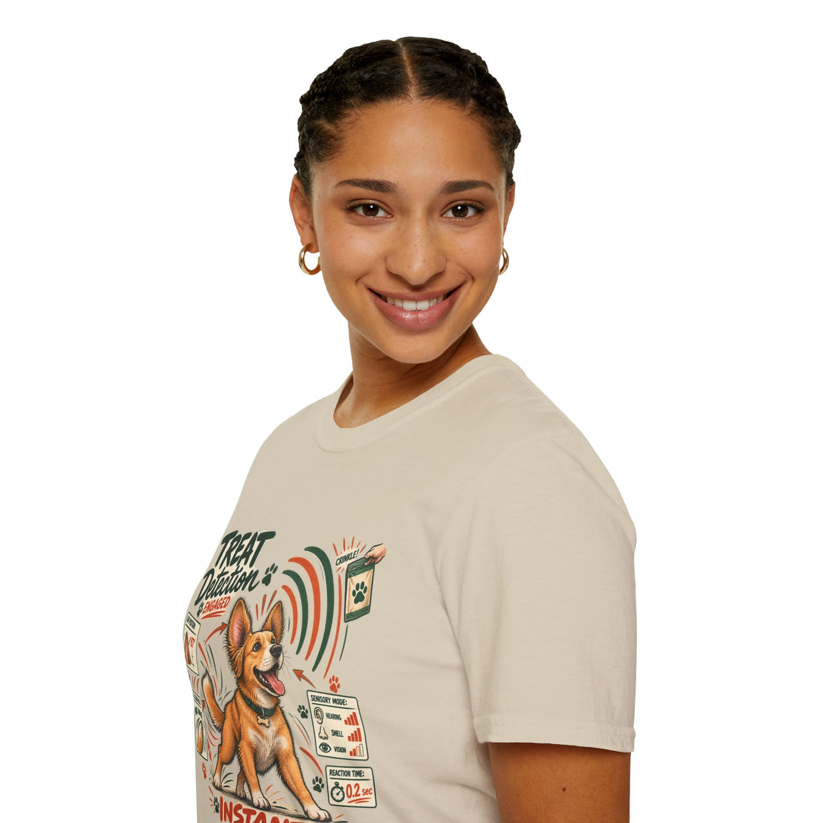 Dog Treat Detection T-Shirt — Funny Corgi ‘Treat Detection: Engaged’ Tee