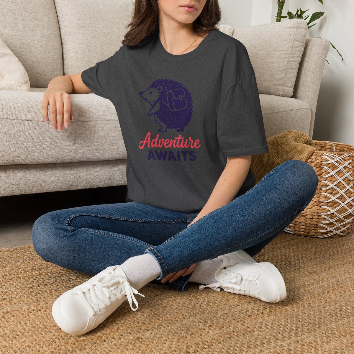 Adventure Awaits Hedgehog T-Shirt