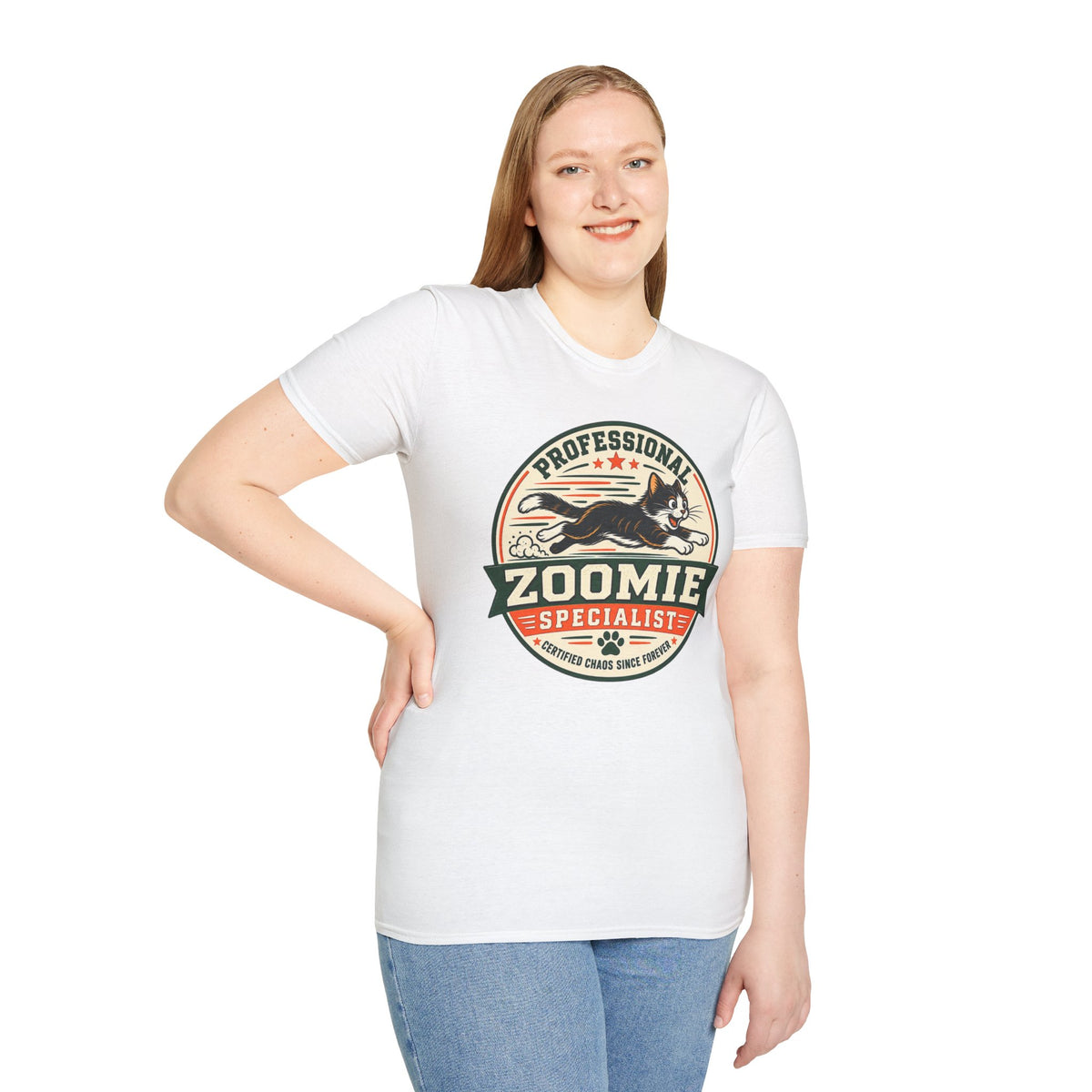 Professional Zoomie Specialist T-Shirt — Funny Cat Zoomies Tee