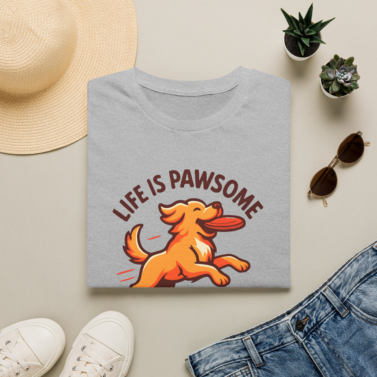 Dog Frisbee Fetch T-Shirt