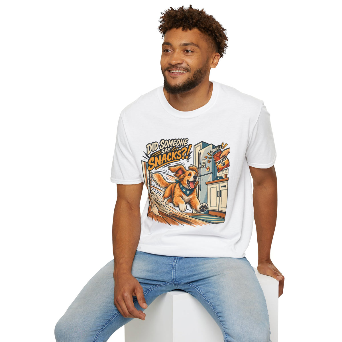 Did Someone Say Snacks? Dog Graphic T-Shirt