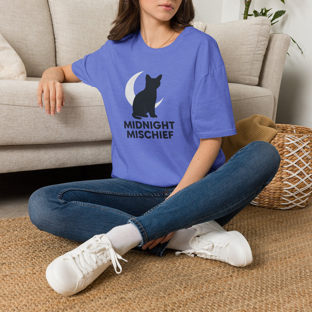 Moonlit Cat Silhouette T-Shirt