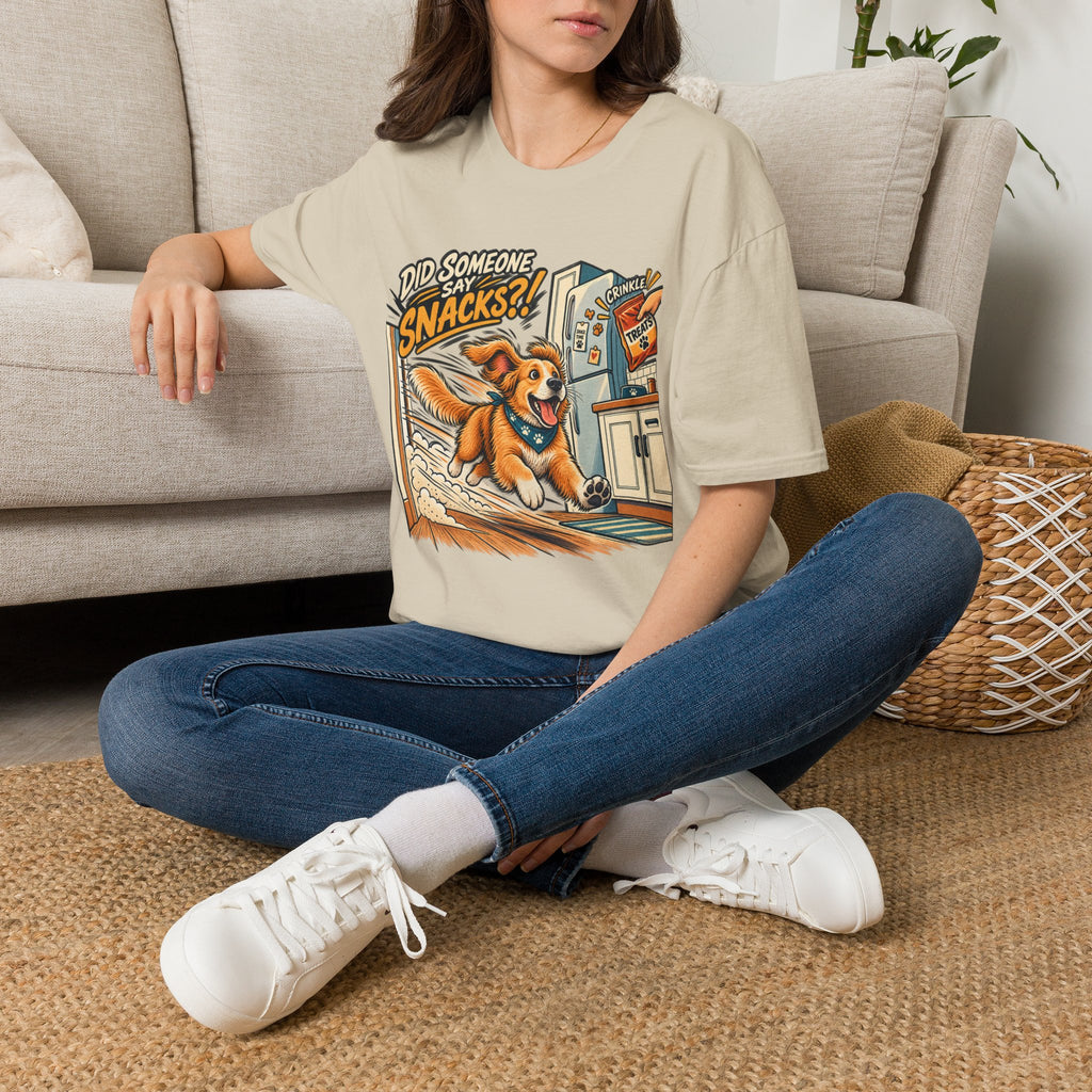 Did Someone Say Snacks? Dog Graphic T-Shirt