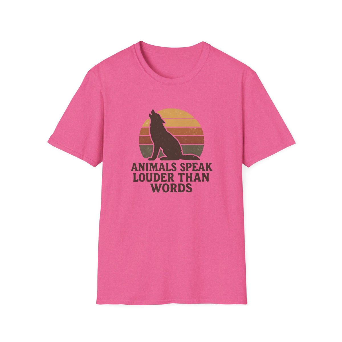 Wolf Silhouette at Sunset T-Shirt