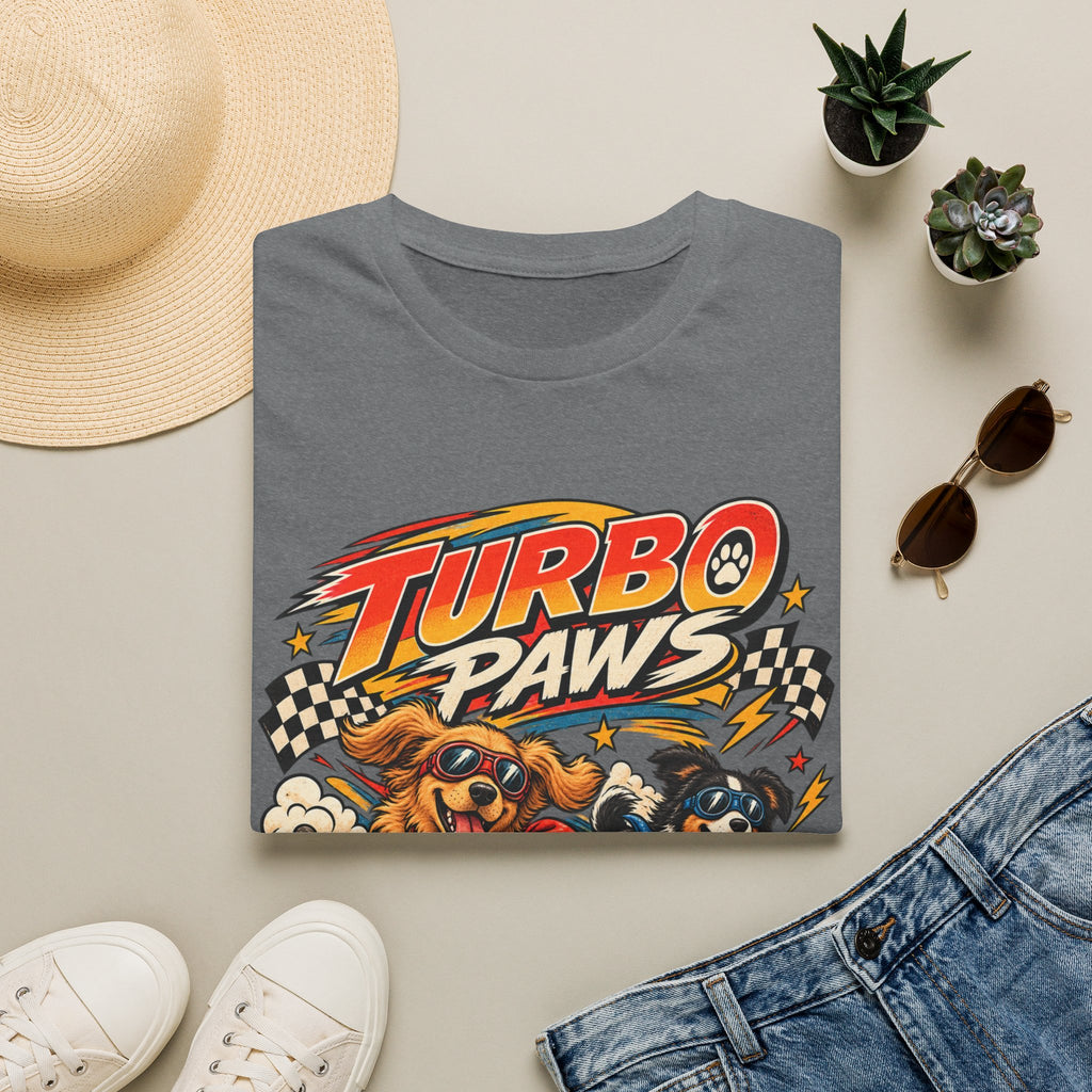 Turbo Paws T-Shirt — Retro Racing Dog Graphic Tee