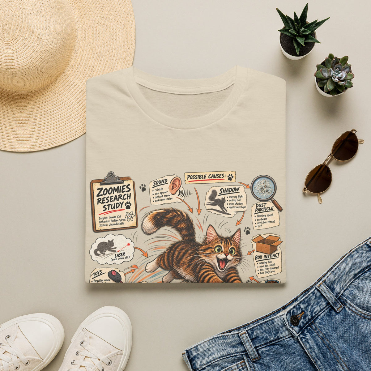 Cat Science T-Shirt — “It’s Science” Zoomies Research Design