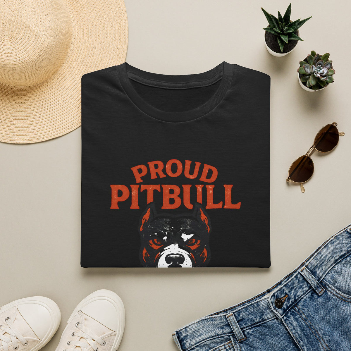 Proud Pitbull Mom T-Shirt