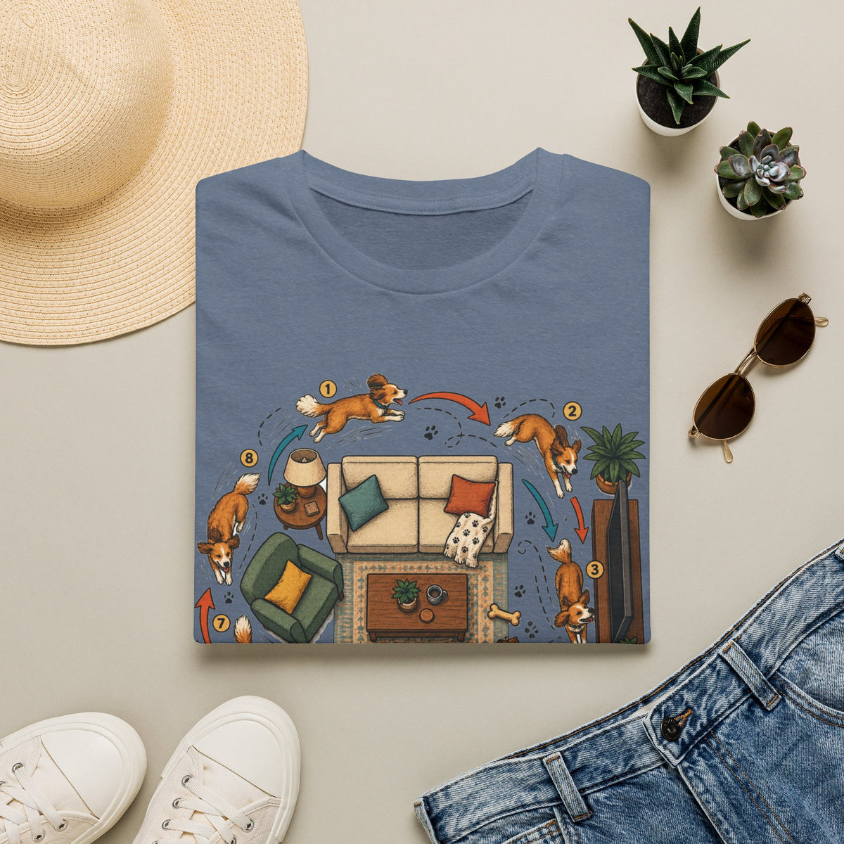 Zoomies Dog T-Shirt — Playful Puppy Housewarming Tee