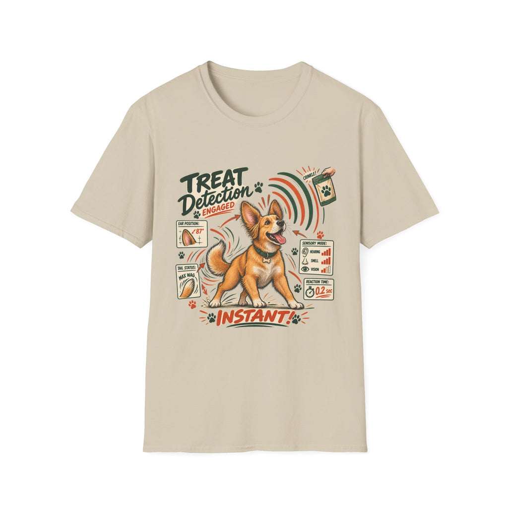 Dog Treat Detection T-Shirt — Funny Corgi ‘Treat Detection: Engaged’ Tee
