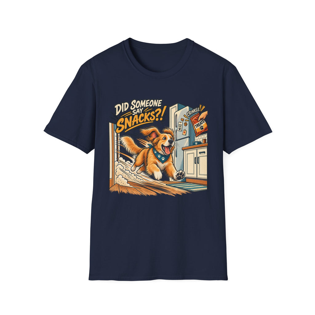 Did Someone Say Snacks? Dog Graphic T-Shirt
