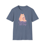 Cattitude - Cat with Coffee Cup T-Shirt