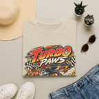 Turbo Paws T-Shirt — Retro Racing Cat Graphic Tee