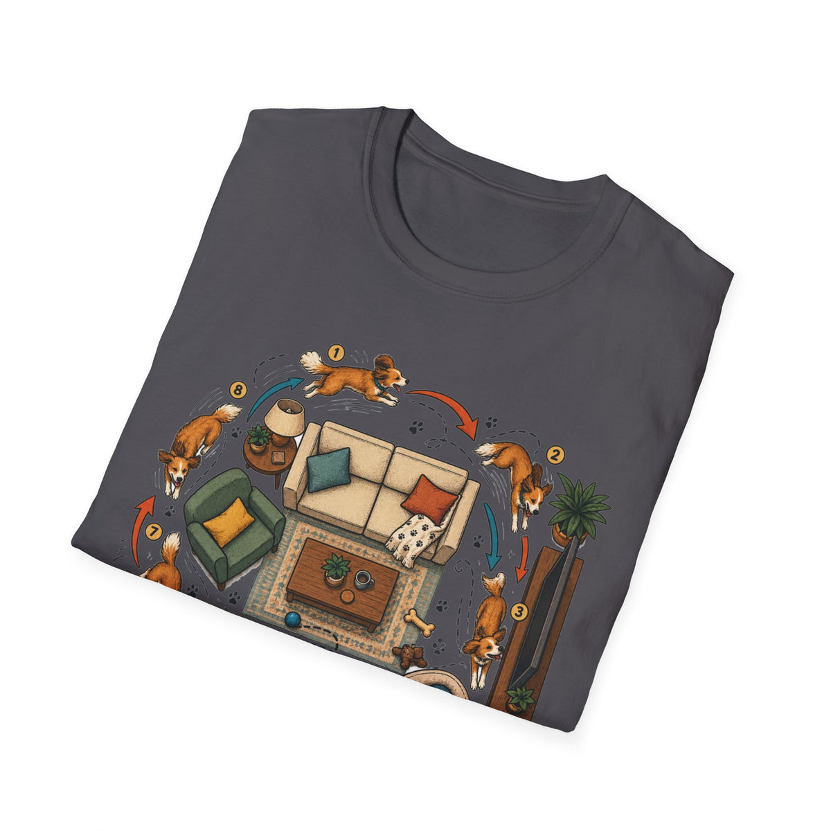 Zoomies Dog T-Shirt — Playful Puppy Housewarming Tee