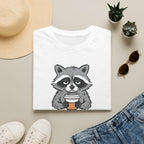 Raccoon Morning Coffee T-Shirt