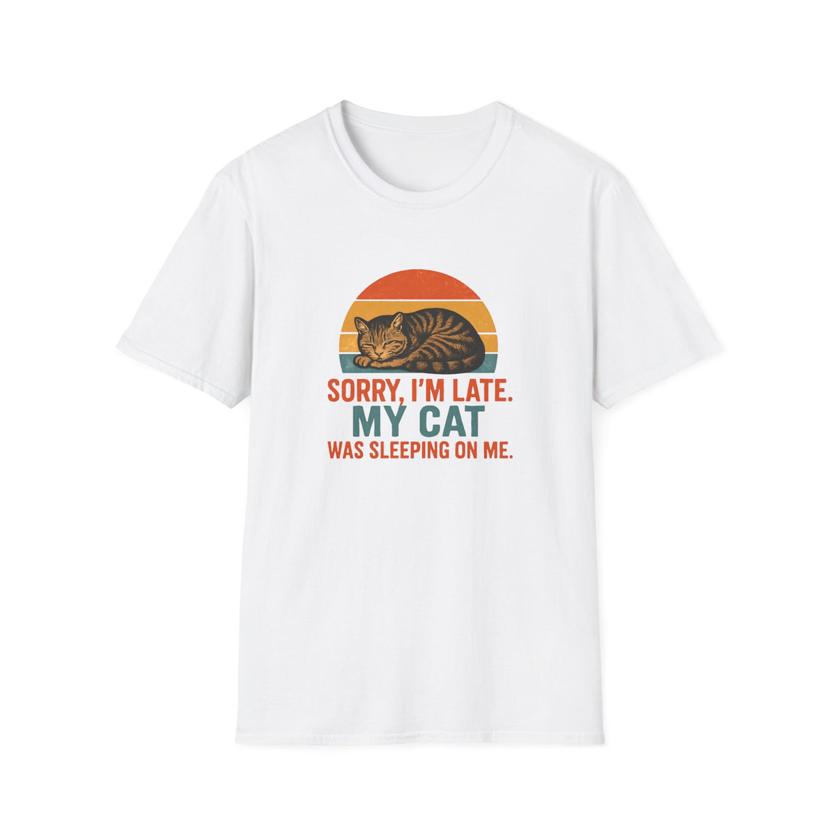Cat Sleeping On Me T-Shirt
