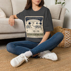Nocturnal Cat Anatomy T-Shirt – Vintage Feline Physiology Diagram