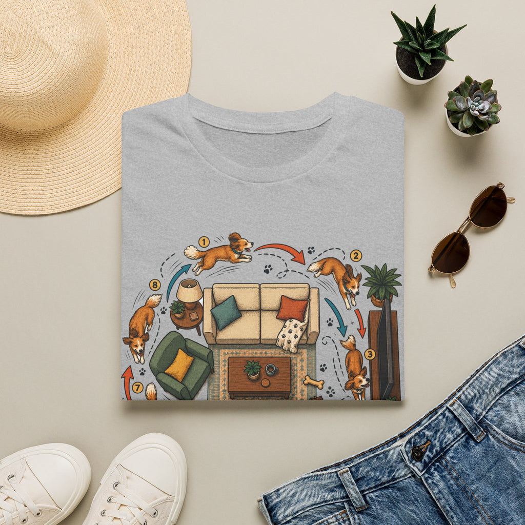 Zoomies Dog T-Shirt — Playful Puppy Housewarming Tee