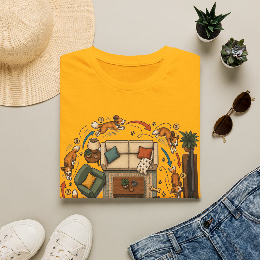 Zoomies Dog T-Shirt — Playful Puppy Housewarming Tee