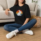 Rainbow striped rabbit T-Shirt