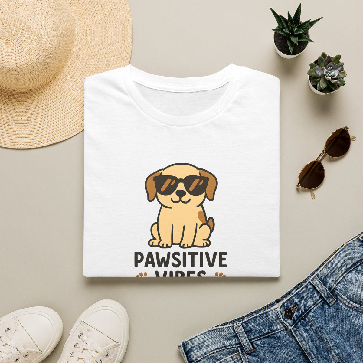 Pawsitive Vibes Only T-Shirt