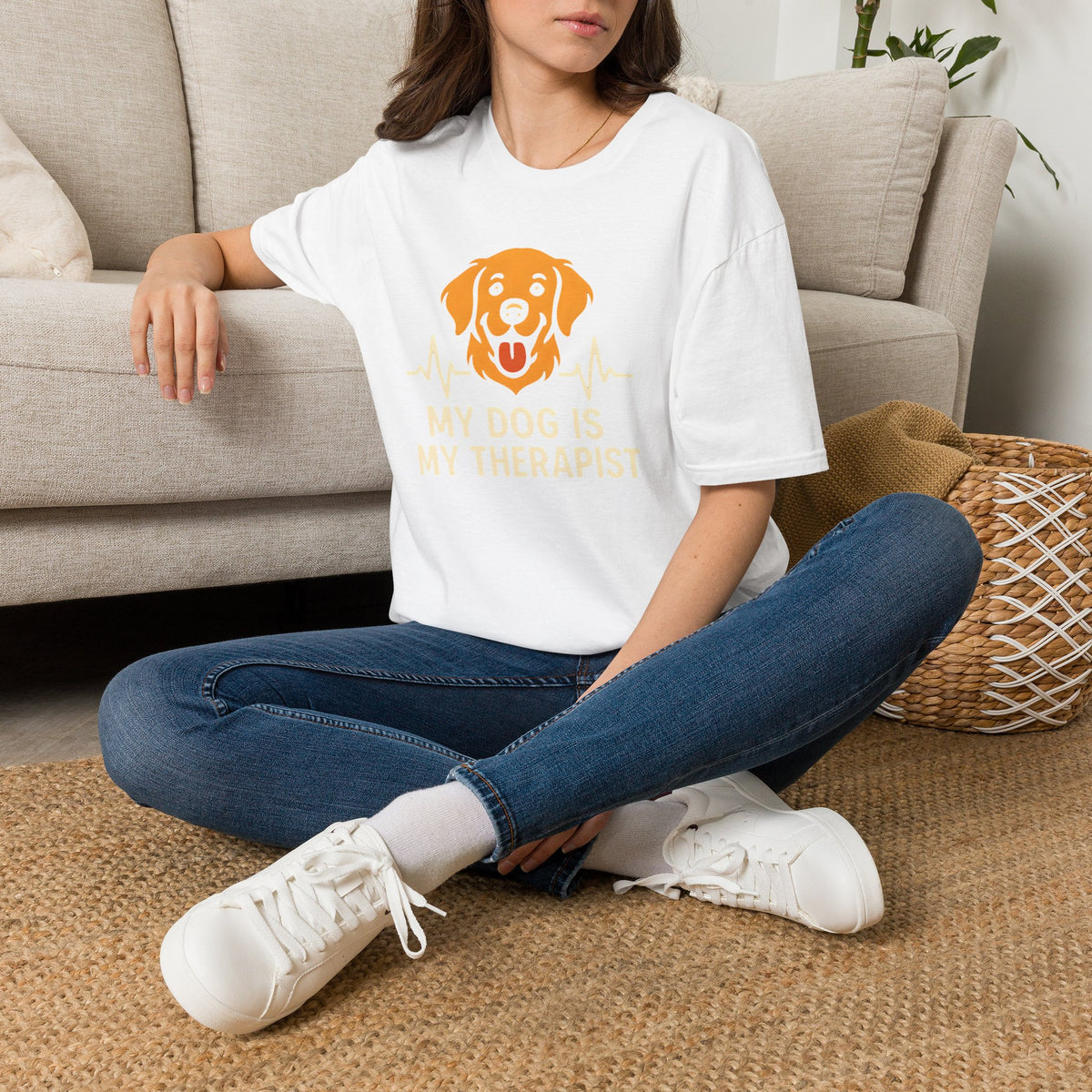 Therapy Dog Illustration T-Shirt