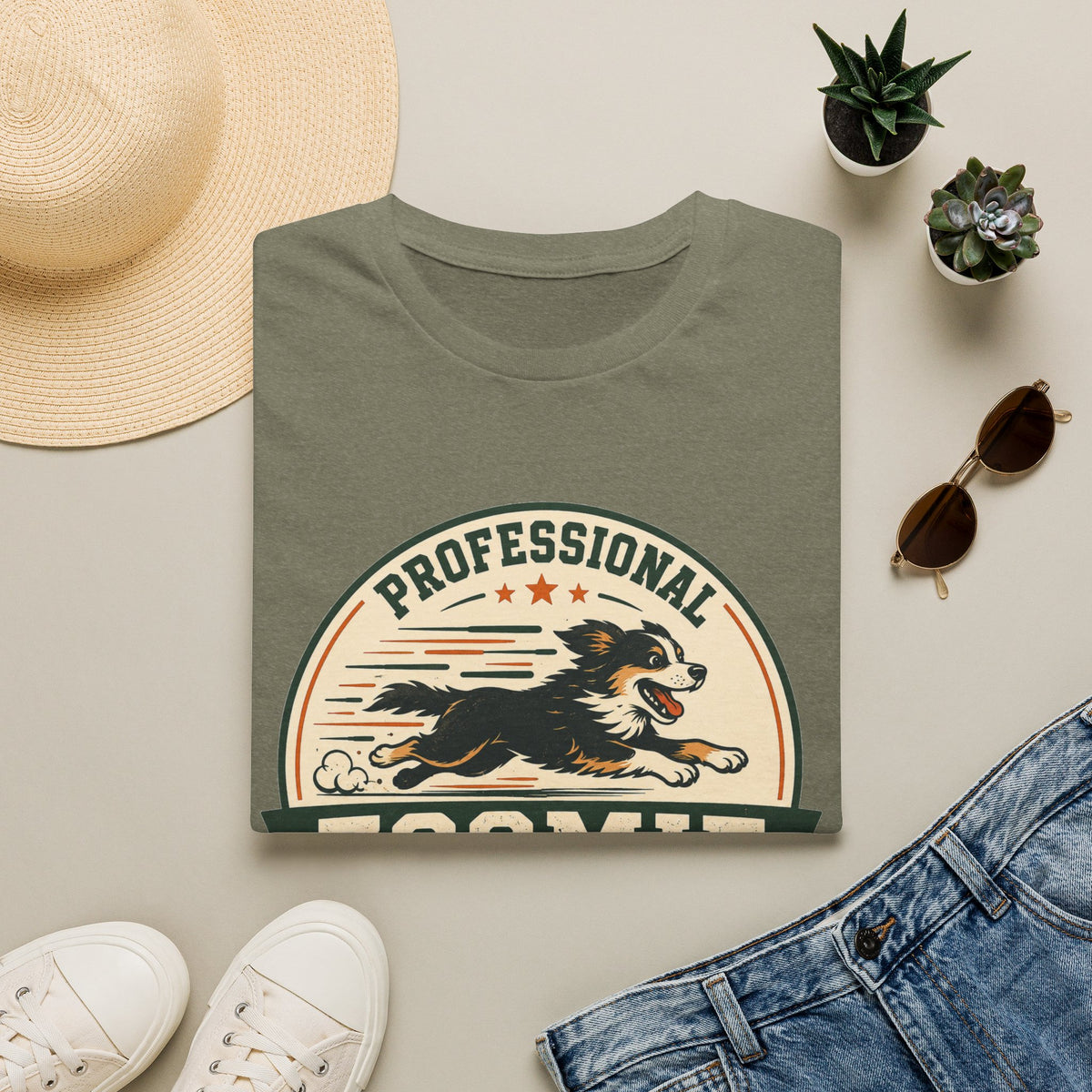 Professional Zoomie Specialist T-Shirt — Funny Dog Running Tee for Dog Lovers