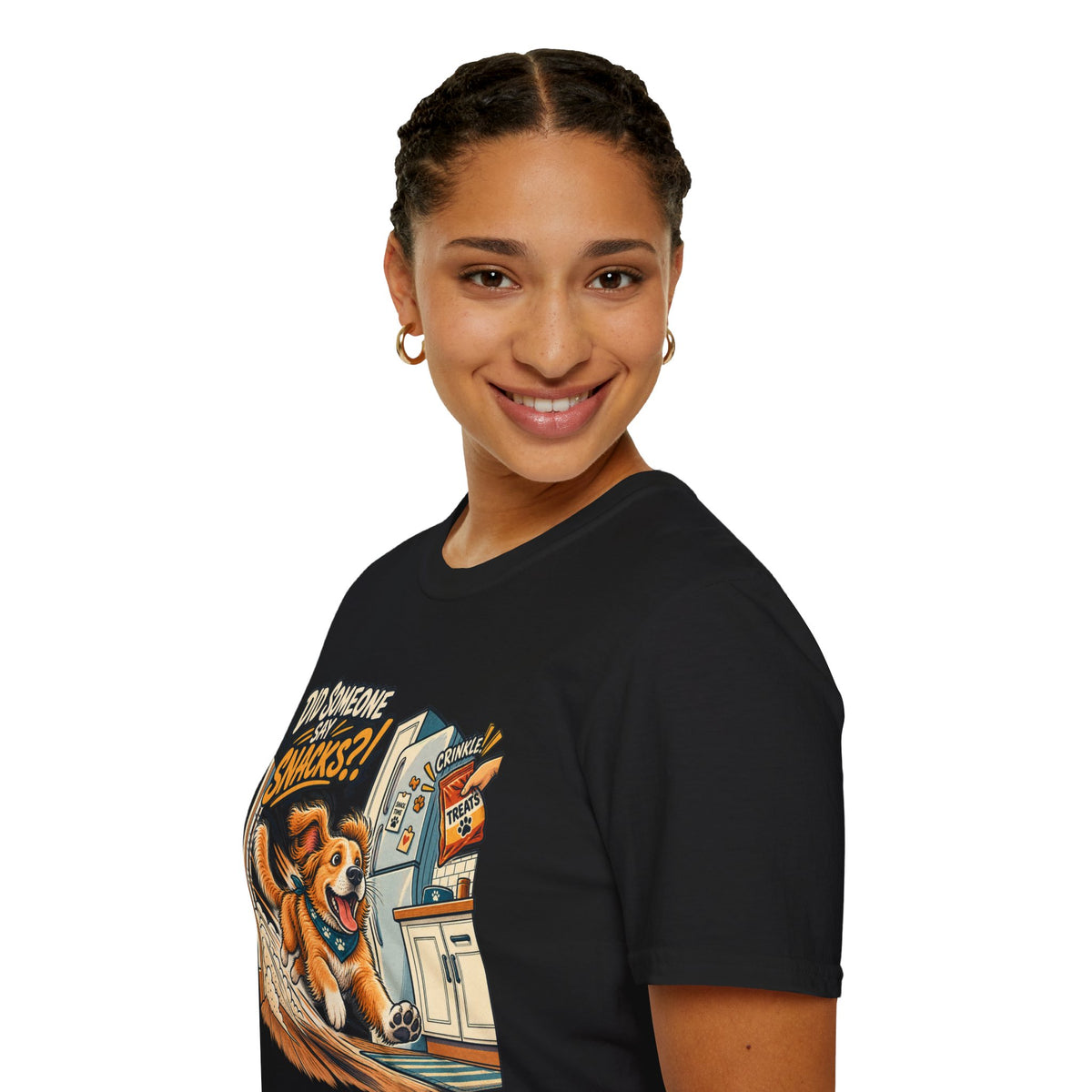 Did Someone Say Snacks? Dog Graphic T-Shirt