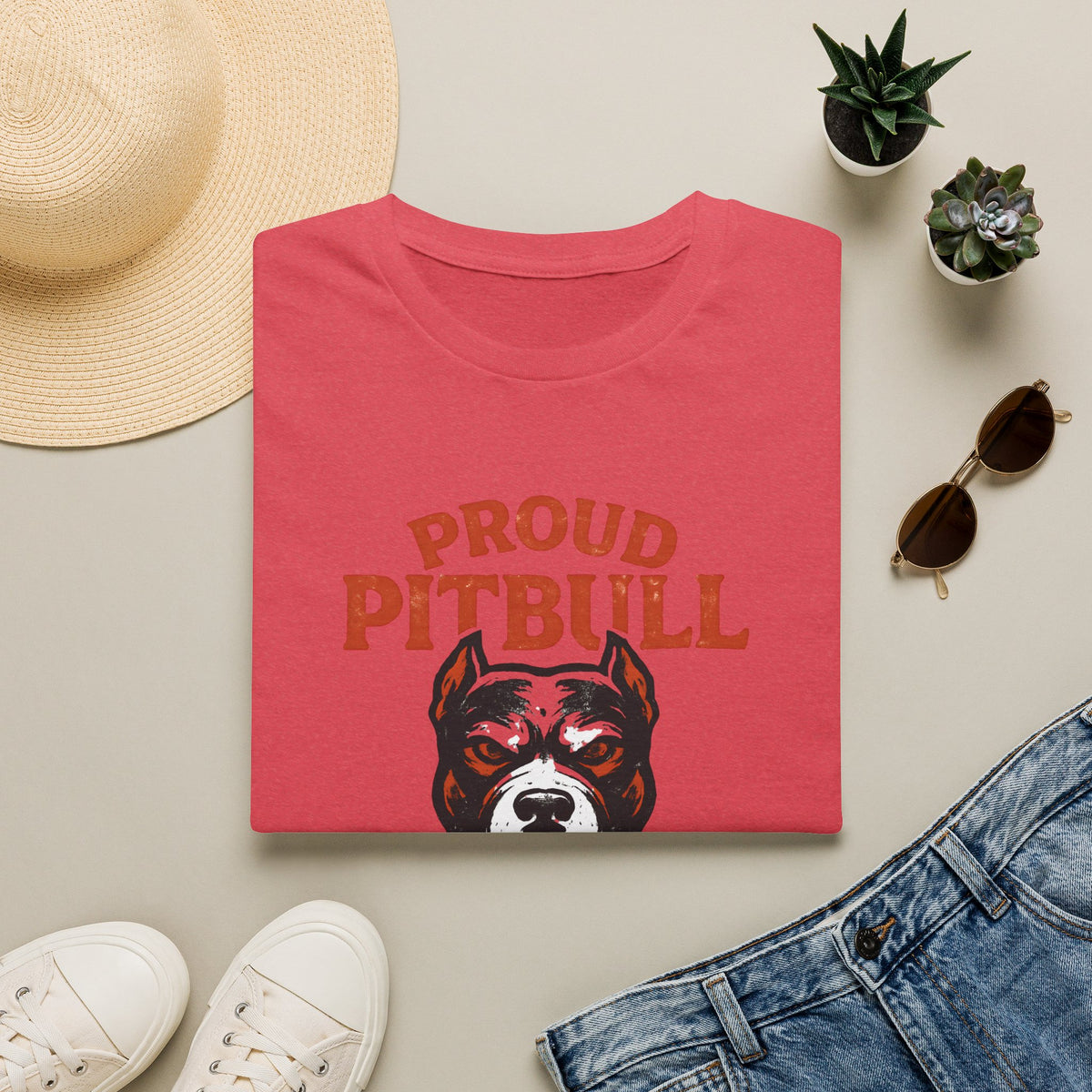 Proud Pitbull Mom T-Shirt