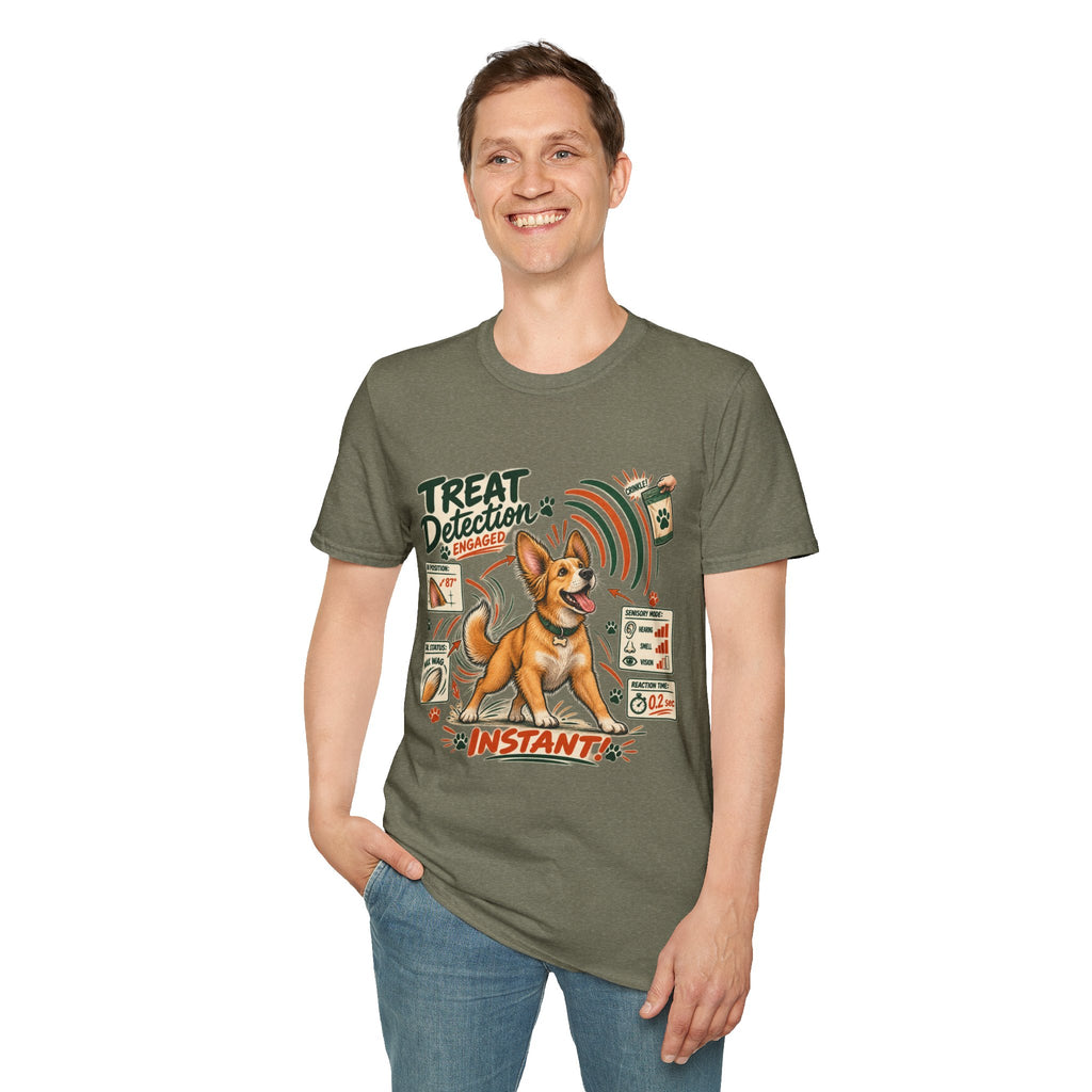 Dog Treat Detection T-Shirt — Funny Corgi ‘Treat Detection: Engaged’ Tee