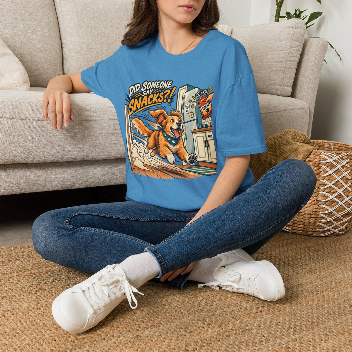 Did Someone Say Snacks? Dog Graphic T-Shirt