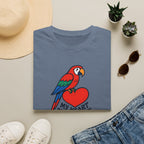 Parrot on Heart T-Shirt