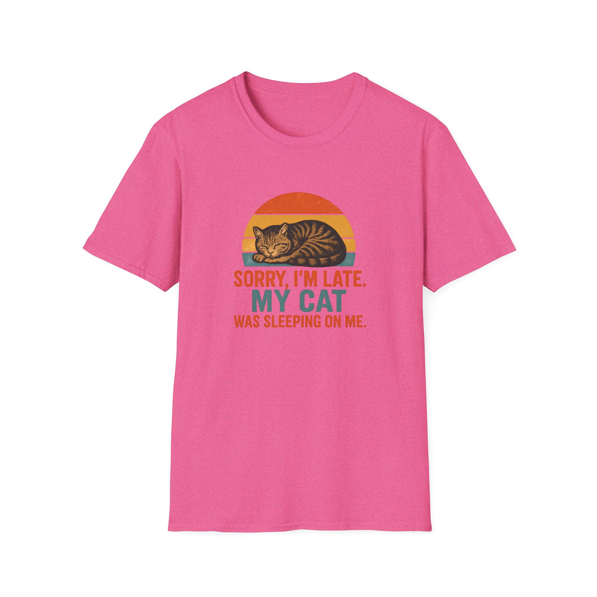 Cat Sleeping On Me T-Shirt