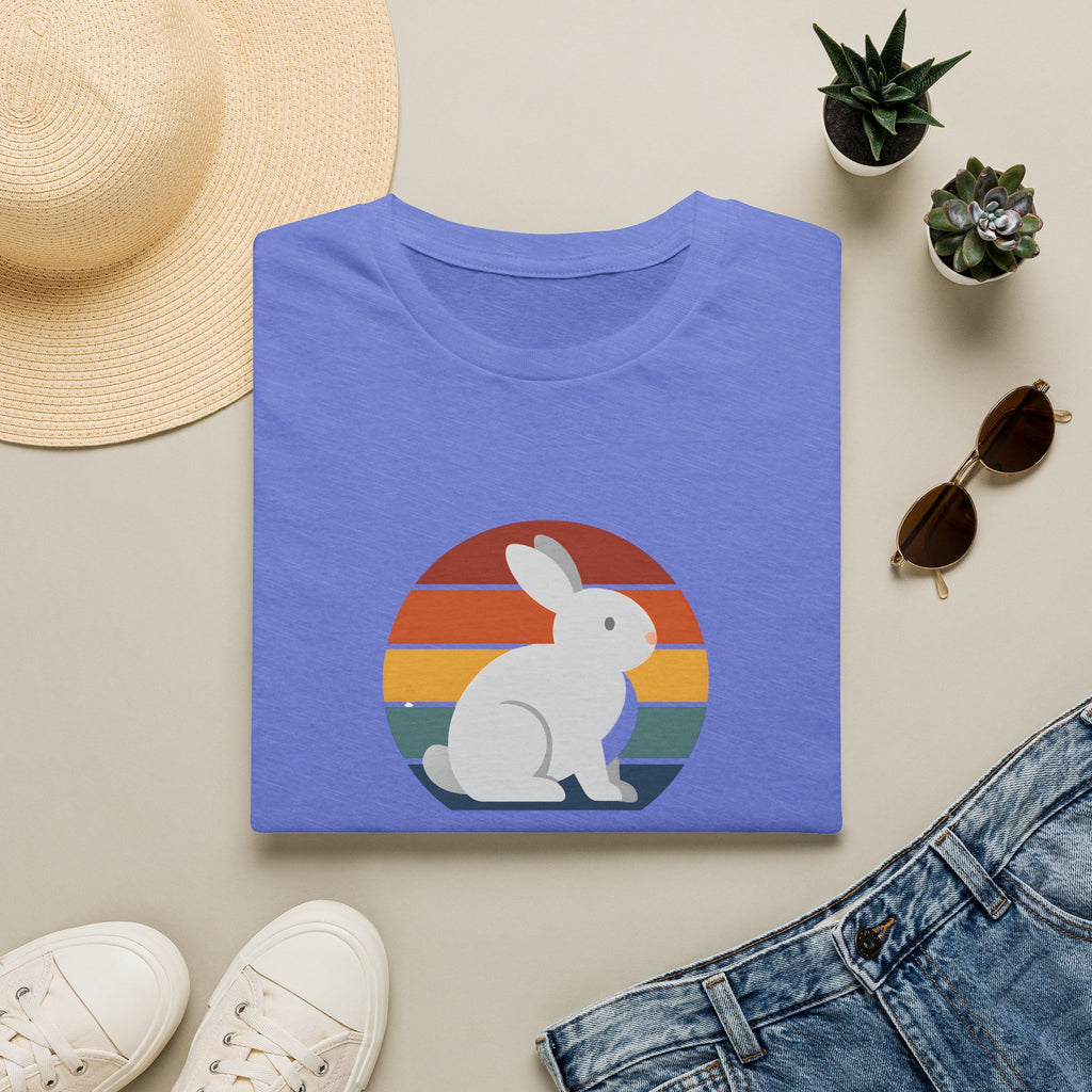 Rainbow striped rabbit T-Shirt