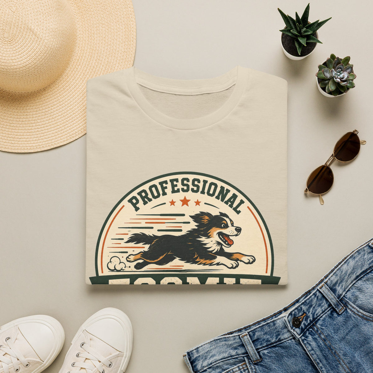 Professional Zoomie Specialist T-Shirt — Funny Dog Running Tee for Dog Lovers