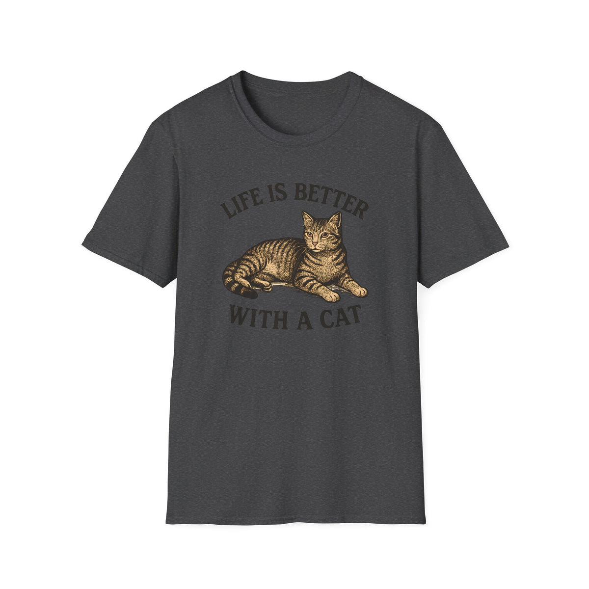 Cat With Slogan T-Shirt